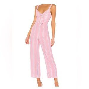Superdown Kimbra Jumpsuit in Pink Stripe Size Small from REVOLVE